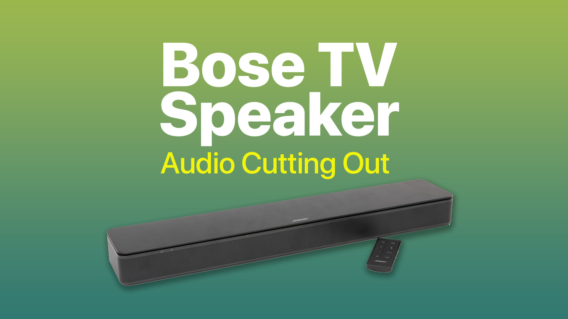 Bose TV Speaker - With Sound Demo! 