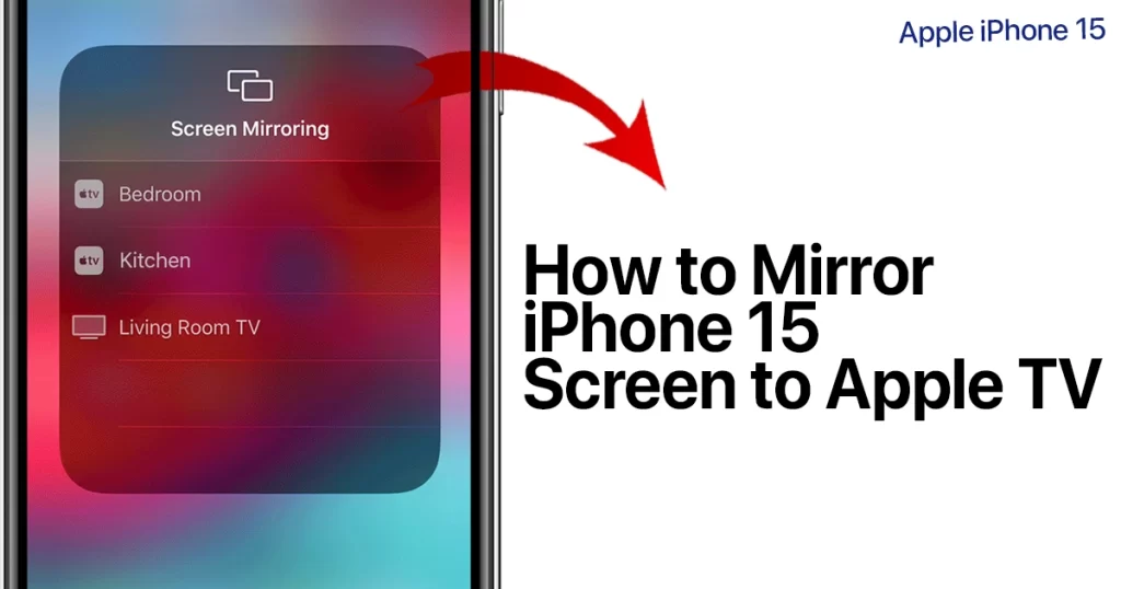 mirror iPhone 15 to Apple TV