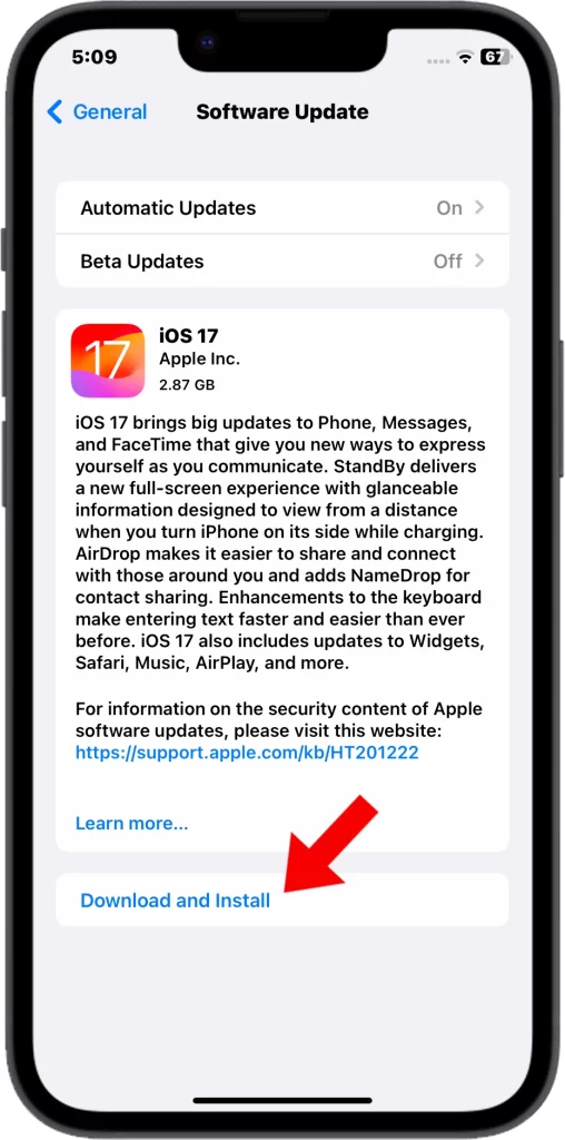 How to Manually Update iPhone to iOS 17 8 Tap Download and Install - iPhone