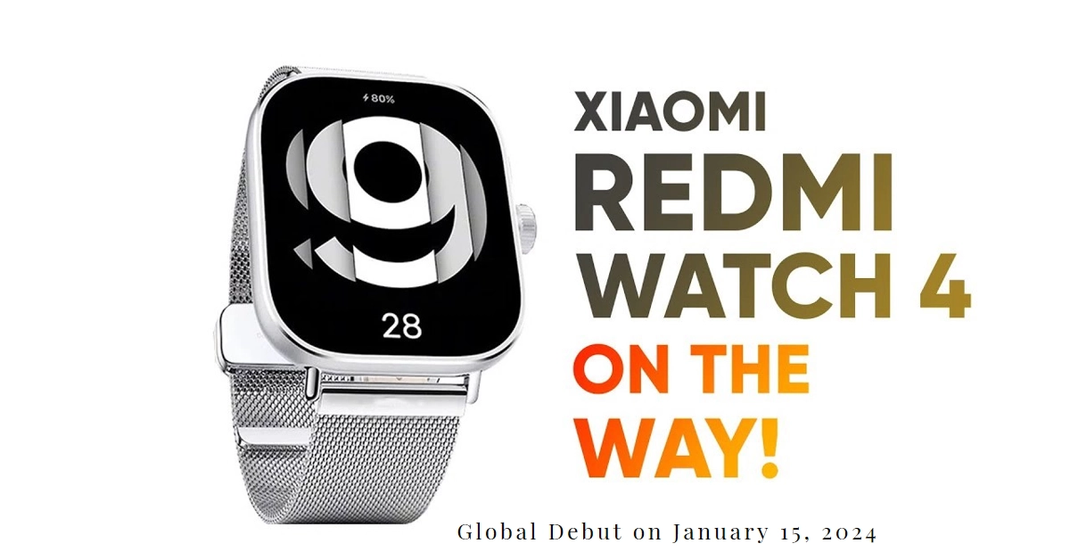 Gadgets & Wearables on X: Redmi Watch 4 global debut will be on