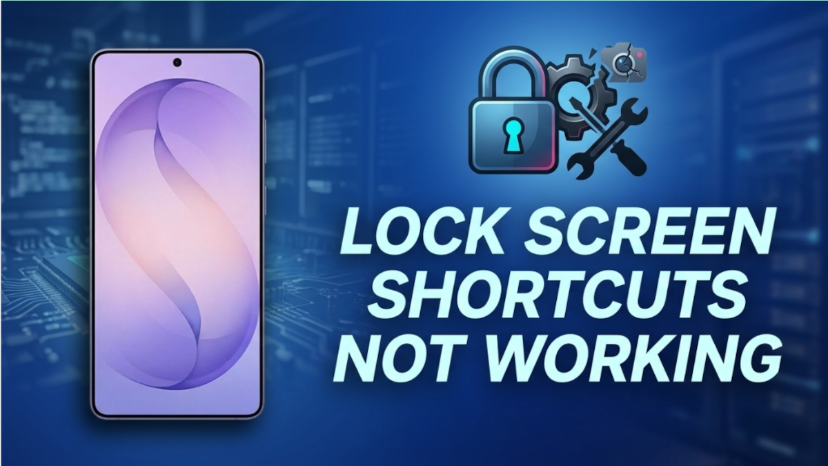 How to Fix Samsung Galaxy S26 Ultra Lock Screen Shortcuts Not Working 1
